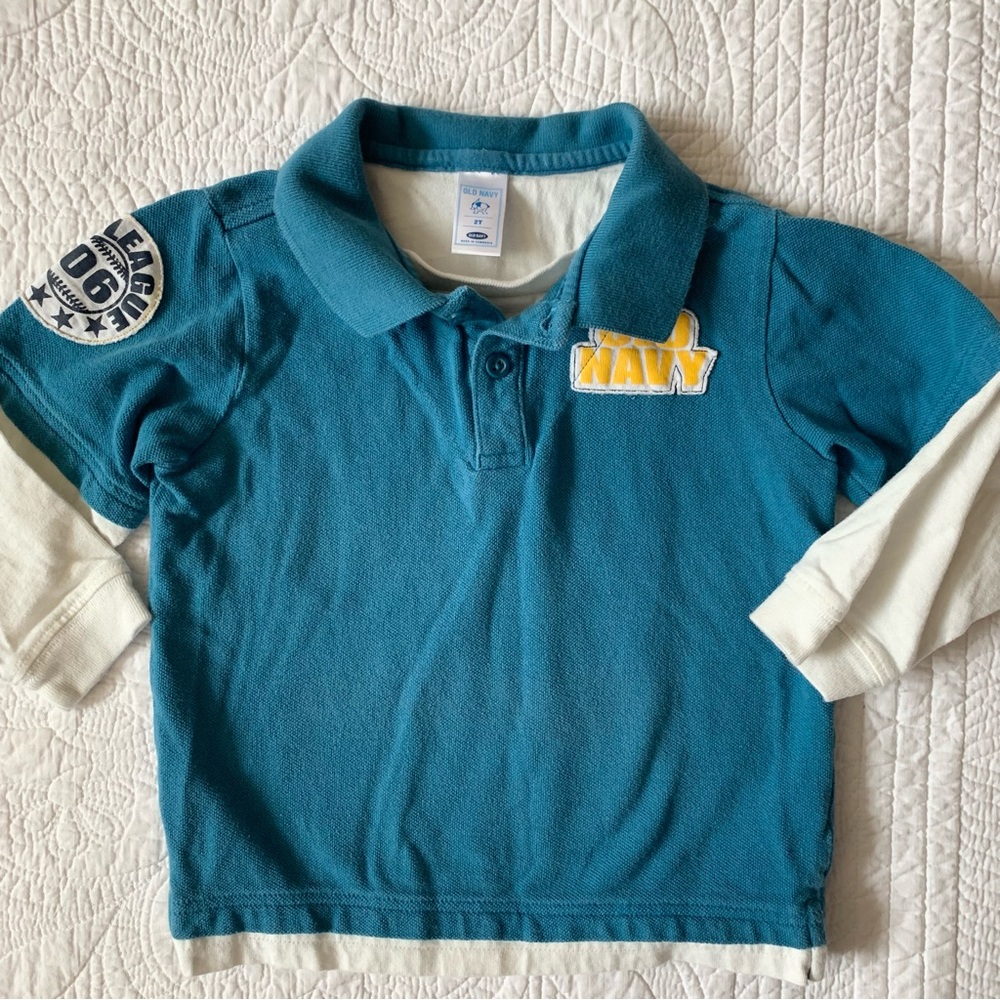 Old Navy Layered Pique Polo 2T